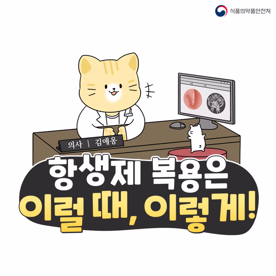 항생제 복용은 이럴 땐, 이렇게!