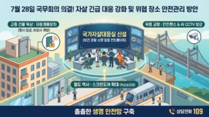자살 긴급 대응 강화 및 위협 장소 안전관리 방안