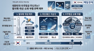 발사체·위성 제조, 위성 통신·지상국, 우주항공 소재·부품