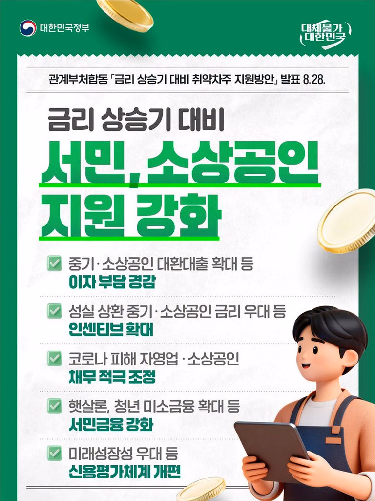 2026 금리 상승기 대비 서민, 소상공인 지원 강화